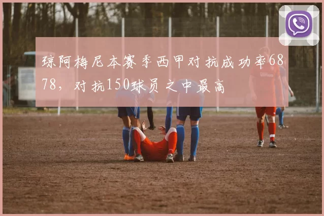 琼阿梅尼本赛季西甲对抗成功率6878，对抗150球员之中最高
